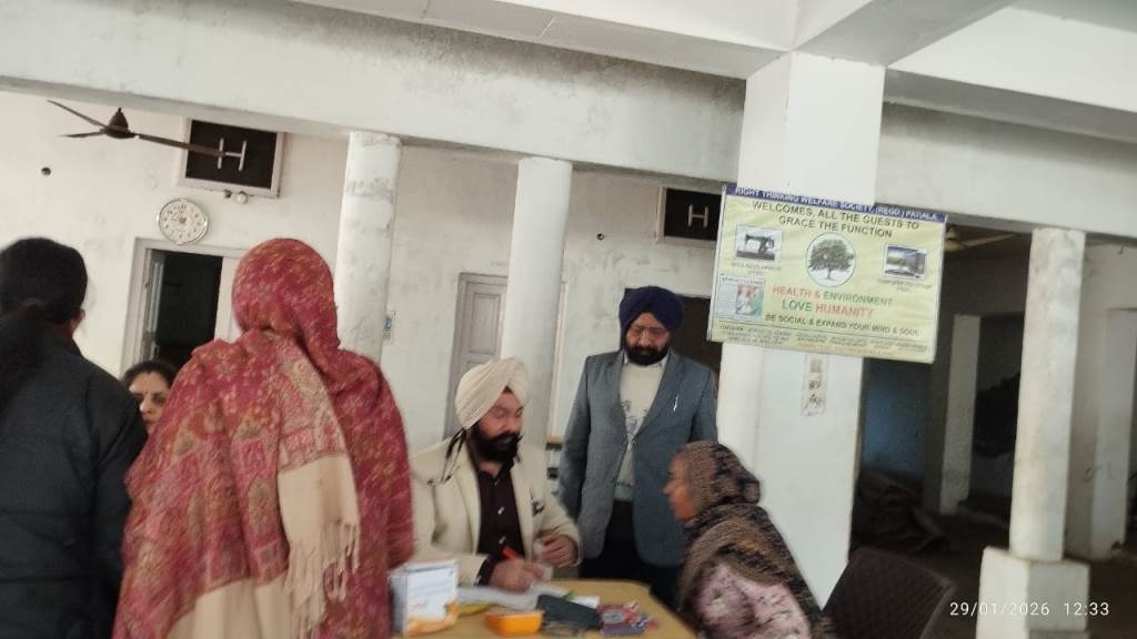 225 patients were checked for eye and other diseases in the camp  Upkar Singh